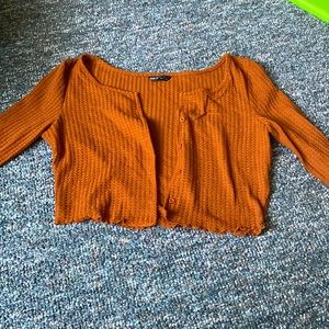 dark umber long sleeve shein top